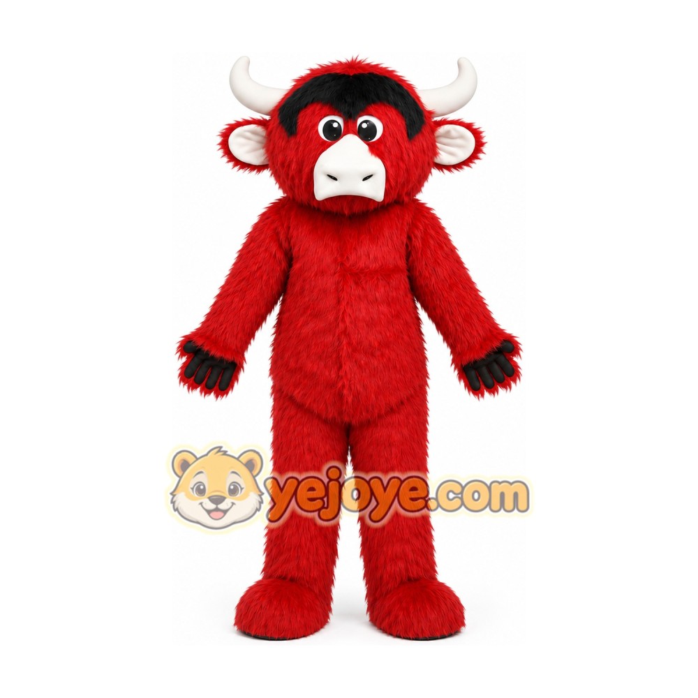 Helmet Luxury Plush Red Bull Mascot Costume Helmet Luxury Plush Red Bull Mascot Costume