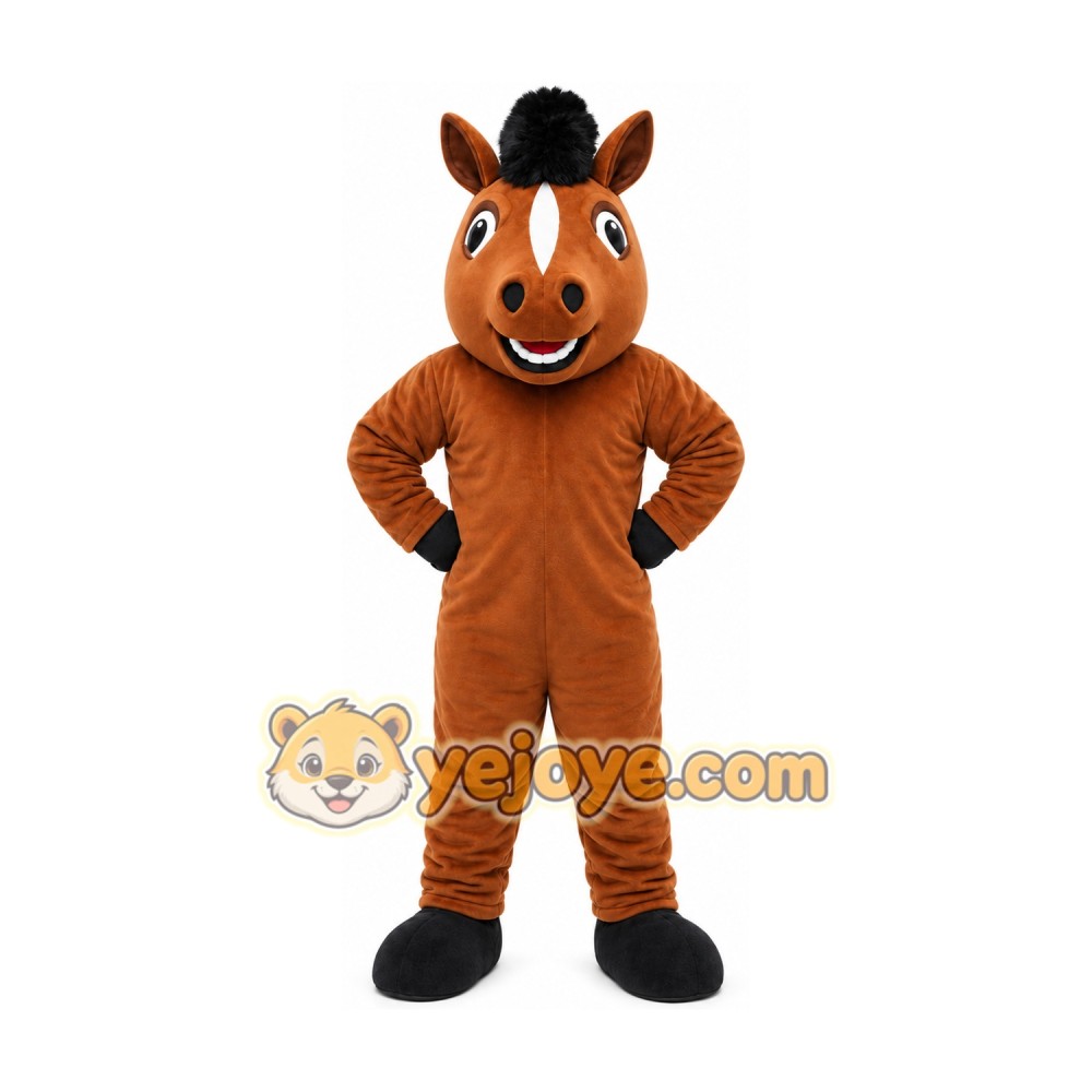 Horse Mustang Mascot Costume Stallion Horse Mustang Mascot Costume Stallion