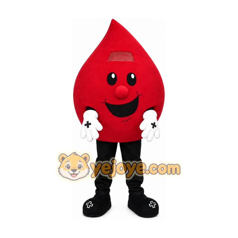 Hospital Blood Drop Mascot Costume