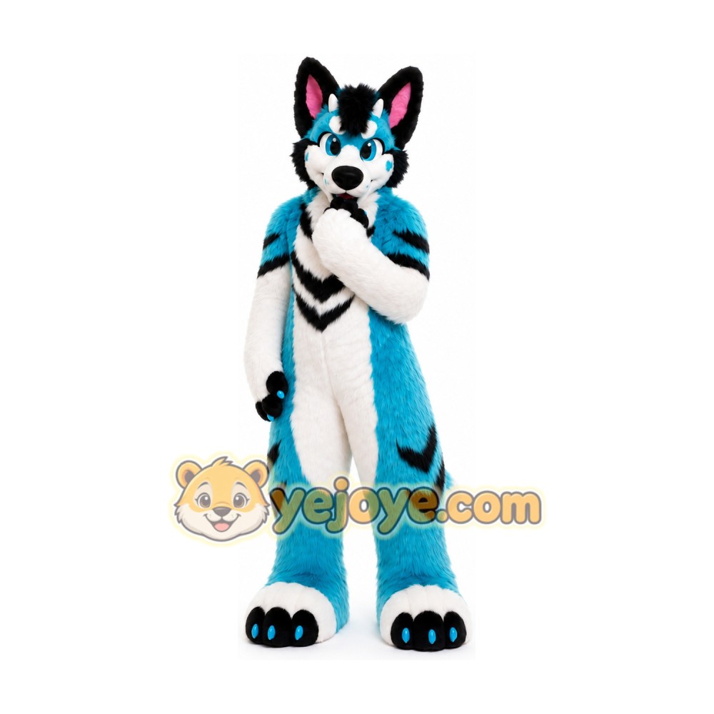 Husky Dog Fursuit Costumes Animal Mascot for Adults Husky Dog Fursuit Costumes Animal Mascot for Adults