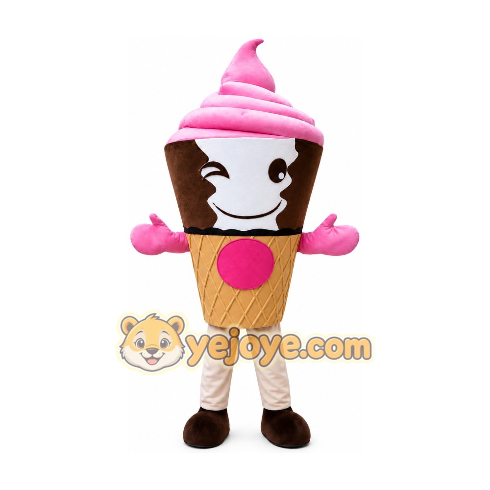 Ice Cream Cartoon Mascot Costume Ice Cream Cartoon Mascot Costume