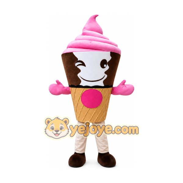 Ice Cream Cartoon Mascot Costume Ice Cream Cartoon Mascot Costume