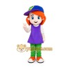 Baseball Girl Mascot Costume Red Hair Baseball Girl Mascot Costume Red Hair