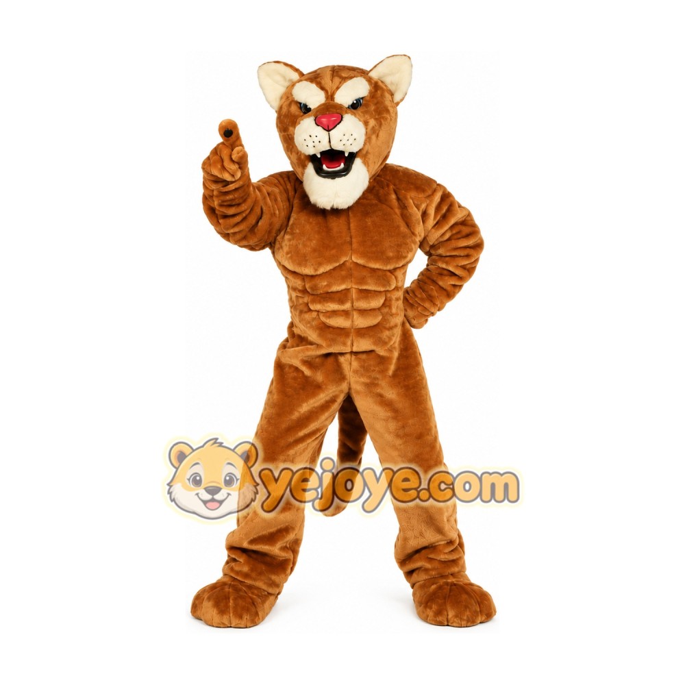 Leopard Panther Corby Cougar Mascot Costume Leopard Panther Corby Cougar Mascot Costume