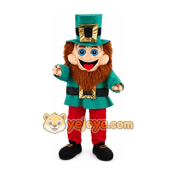 Leprechaun Clown Mascot Costume