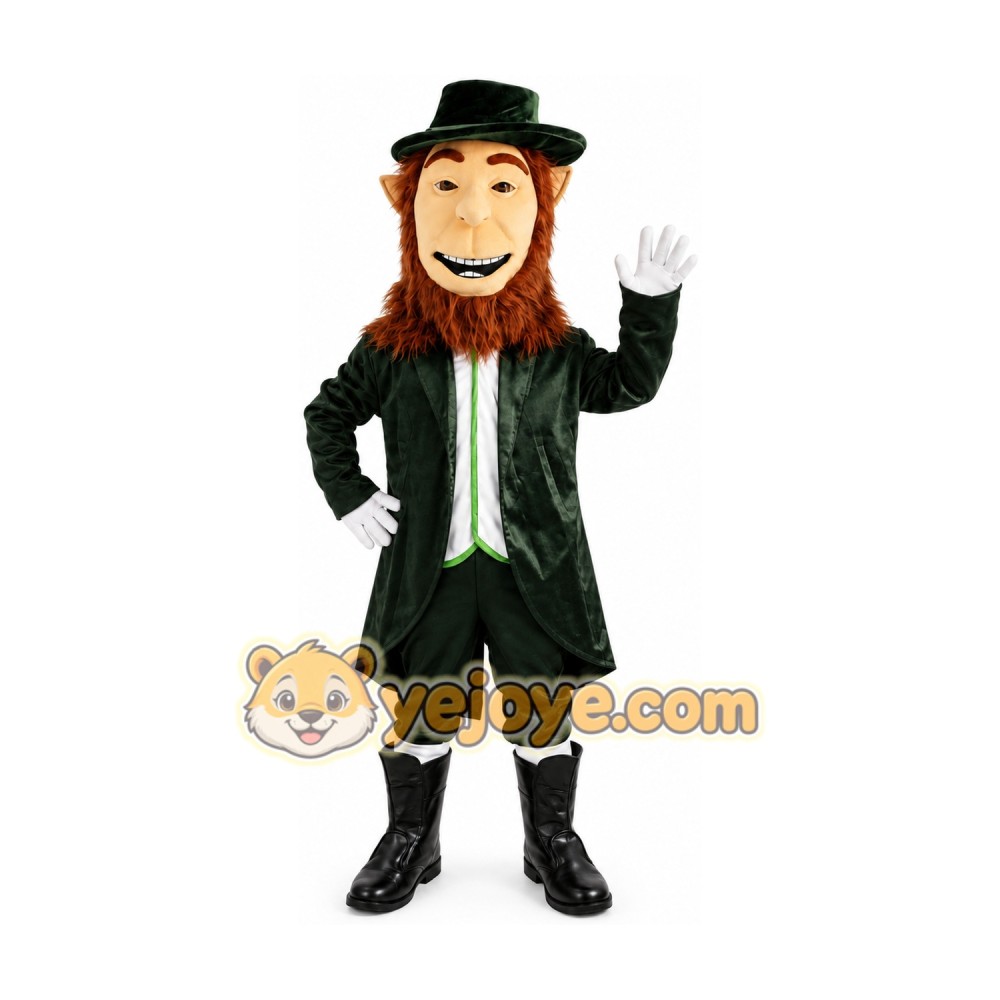 Leprechaun Elf Mascot Costume Leprechaun Elf Mascot Costume