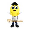 Light Bulb Mascot Costume Cartoon Character