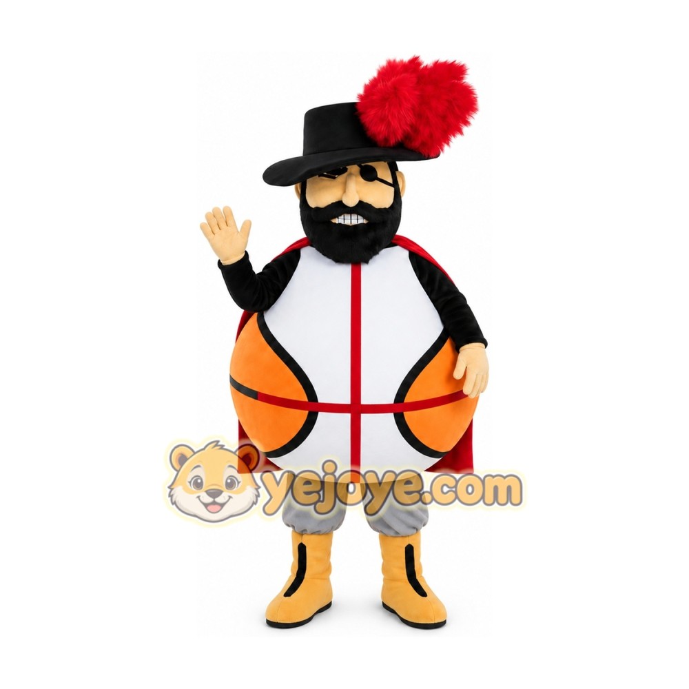 Basketball Pirate Mascot Costume Basketball Pirate Mascot Costume