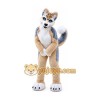 Long Fur Brown White Husky Dog Fursuit Mascot Costume Long Fur Brown White Husky Dog Fursuit Mascot Costume