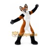 Long Fur Fursuit Studio Brown Husky Dog Mascot Costume Long Fur Fursuit Studio Brown Husky Dog Mascot Costume