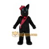 Long Hair Black Scotty Dog Mascot Costume