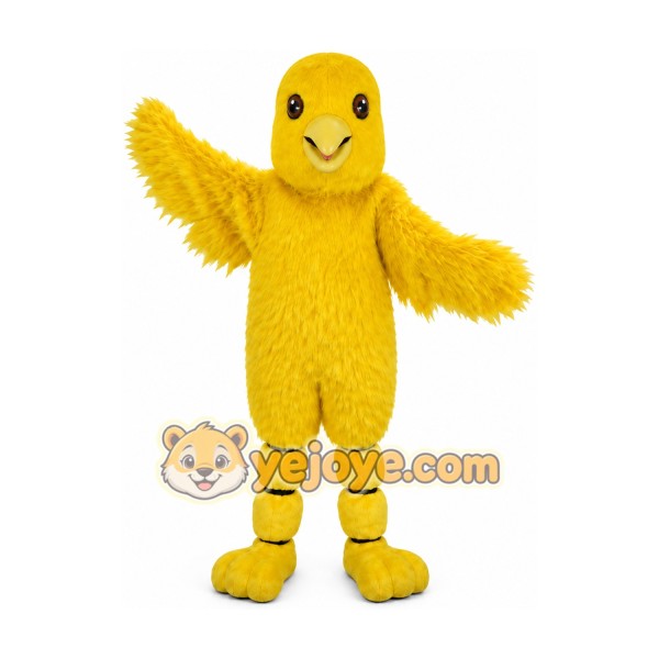 Long Hair Canary Mascot Costume Adult Birds Mascot Long Hair Canary Mascot Costume Adult Birds Mascot