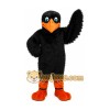Long Hair Crow Mascot Costume Long Hair Crow Mascot Costume