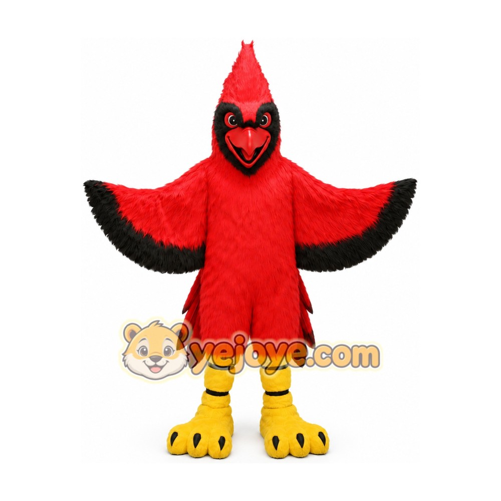 Red Crested Bird Mascot Costume Red Crested Bird Mascot Costume