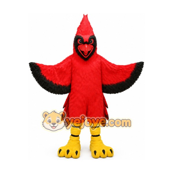 Red Crested Bird Mascot Costume