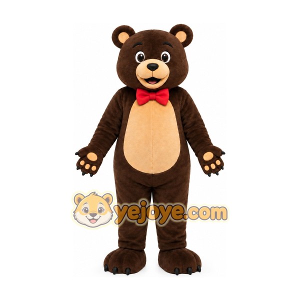 Bear Mascot Costume Dark Brown