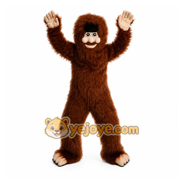 Long Hair Savage Mascot Costume
