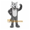 Long Plush Grey Wolf Mascot Costume Long Plush Grey Wolf Mascot Costume
