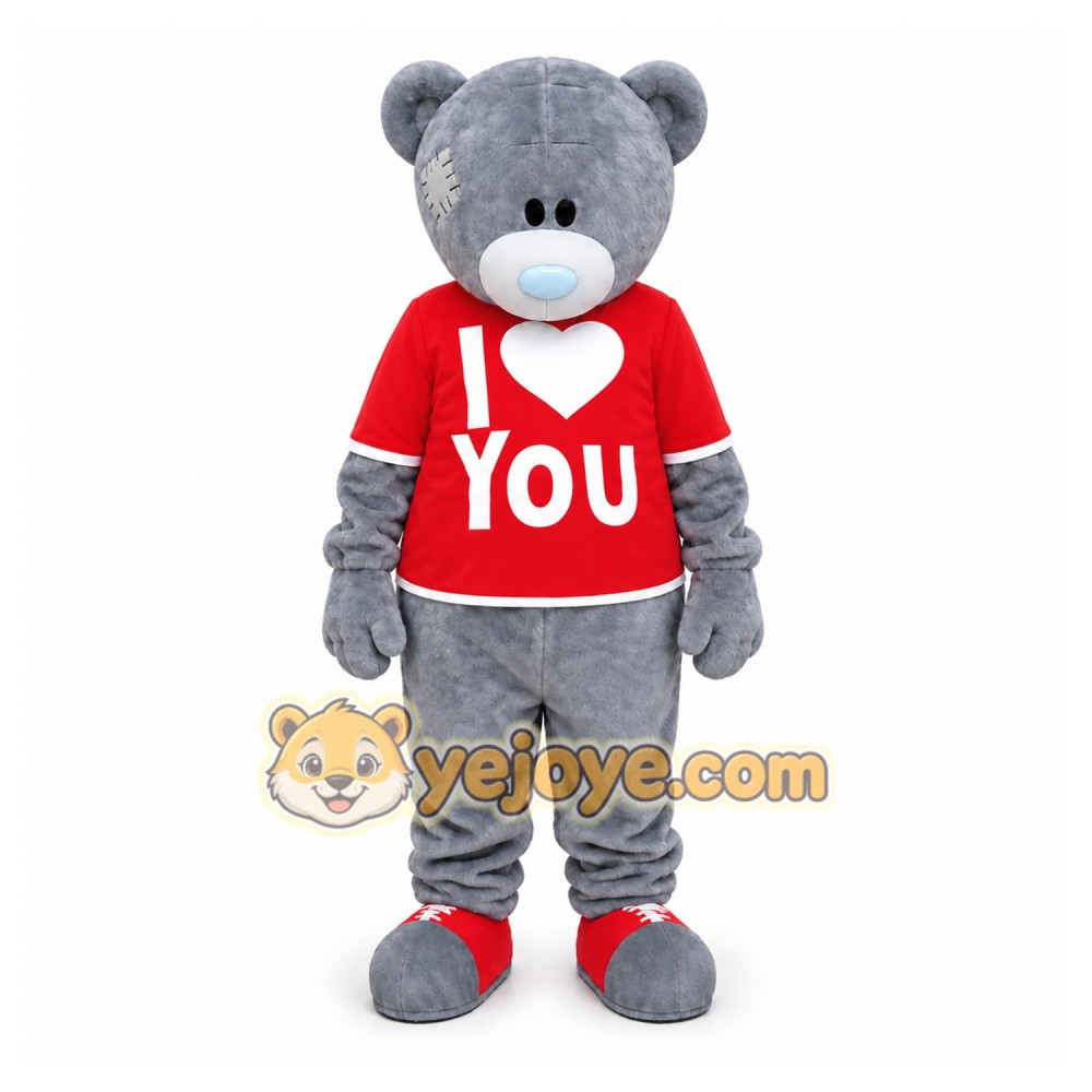 Lovey T-Shirt Teddy Bear Mascot Costume Lovey T-Shirt Teddy Bear Mascot Costume