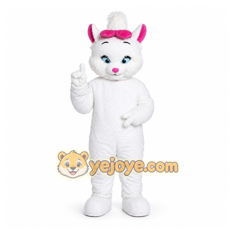 Marie Aristocats Mascot Costume Marie Aristocats Mascot Costume
