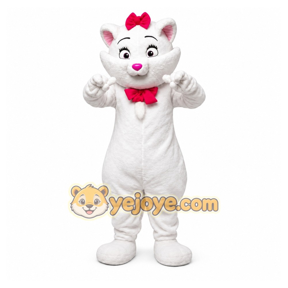 Marie Cat Cartoon Mascot Costume Marie Cat Cartoon Mascot Costume