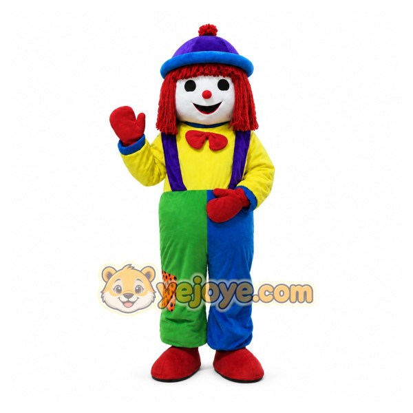 Mascot Costume for Adult Red Hair Clown