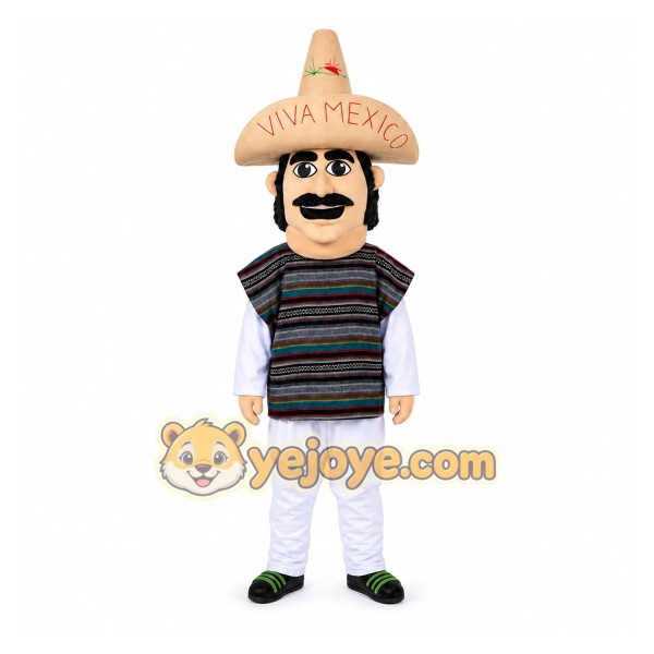 Mexican Mexico Man Indian Mascot Costume