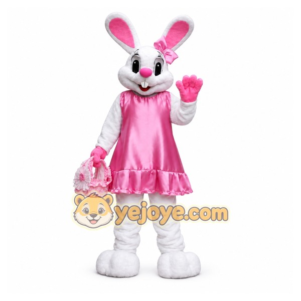 Mrs. Bunny with an Easter basket Mascot Costumes Mrs. Bunny with an Easter basket Mascot Costumes
