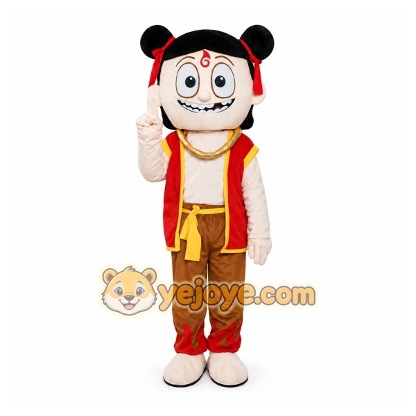 Nezha Cartoon Mascot Costumes Demon Child Comes to Life