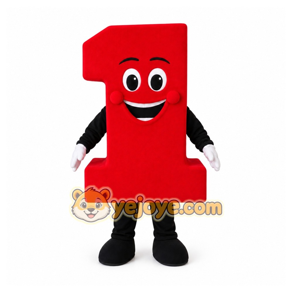 Number 1 Mascot Costume
