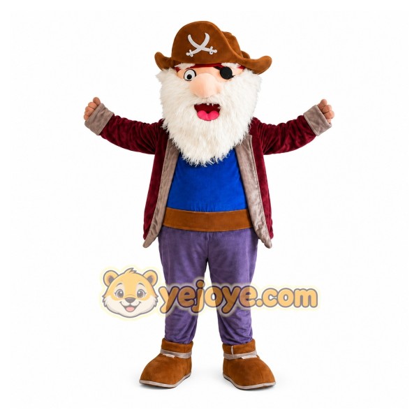 Old Pirate Mascot Costume