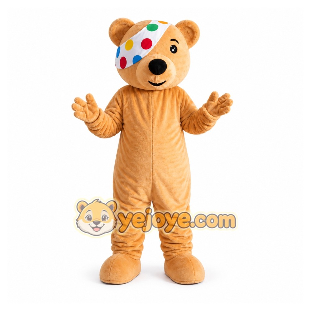 One Eye The Bear Mascot Costume One Eye The Bear Mascot Costume