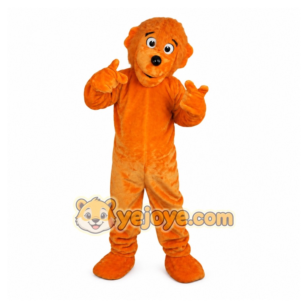 Orange Bear Mascot Costume for Adult Orange Bear Mascot Costume for Adult