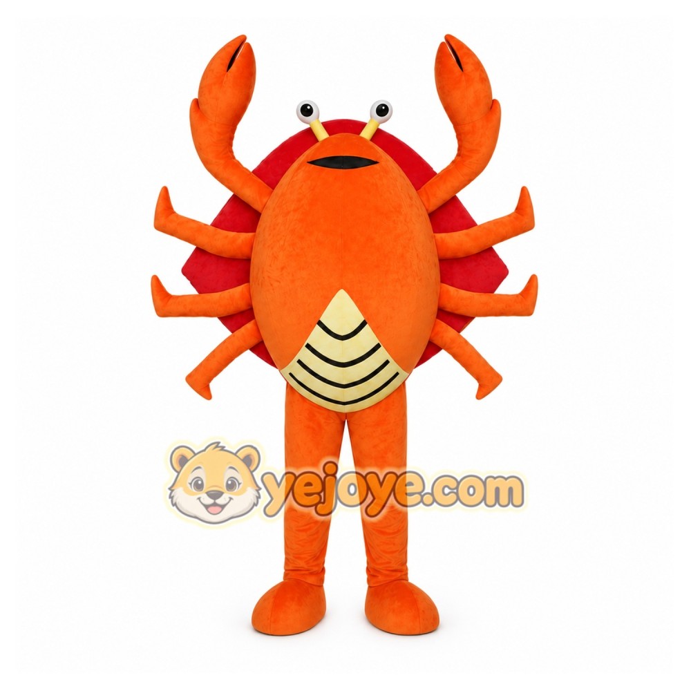 Orange Crab Mascot Costume Cartoon Character Orange Crab Mascot Costume Cartoon Character