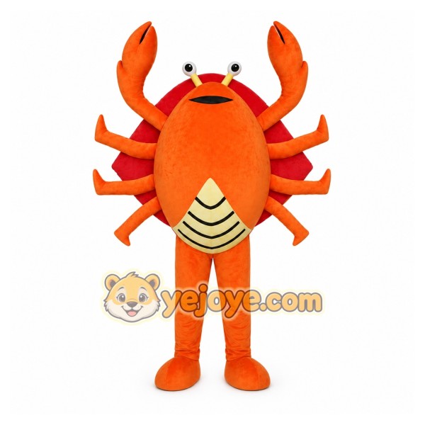 Orange Crab Mascot Costume Cartoon Character Orange Crab Mascot Costume Cartoon Character