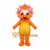 Orange Dinosaur Girl Mascot Costume