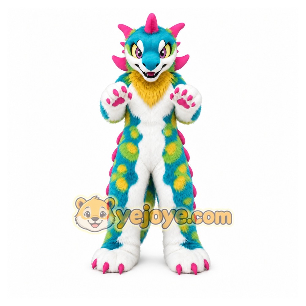 Orange Dragon Mascot Costume Orange Dragon Mascot Costume
