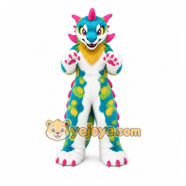 Orange Dragon Mascot Costume Orange Dragon Mascot Costume