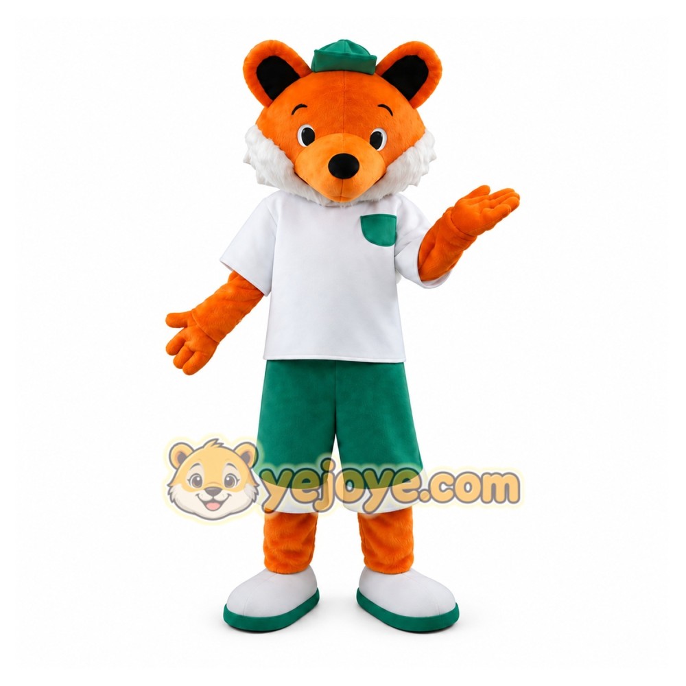 Orange Fox Mascot Costume Orange Fox Mascot Costume