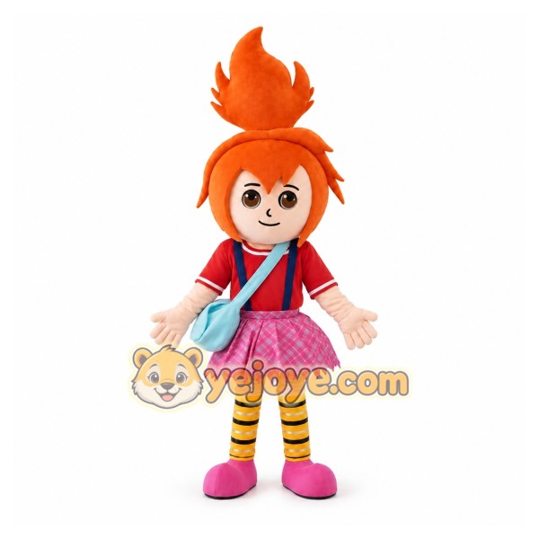 Orange Hair Girl Mascot Costumes Orange Hair Girl Mascot Costumes