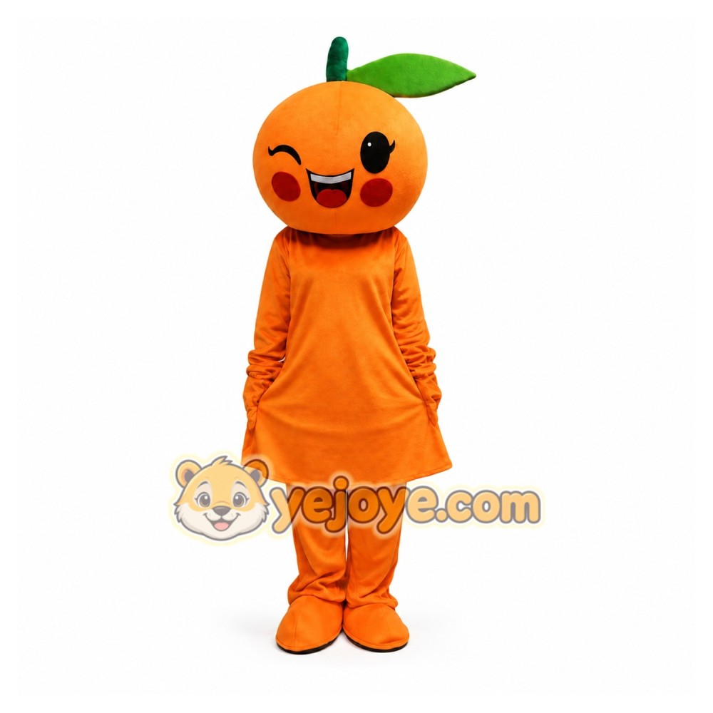 Orange Fruit Mascot Costume Orange Fruit Mascot Costume