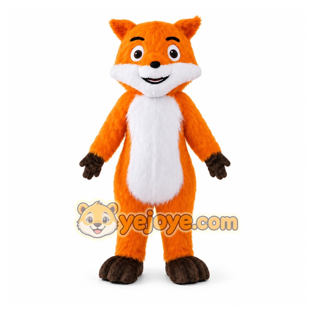 Orange Fox Mascot Costume Orange Fox Mascot Costume