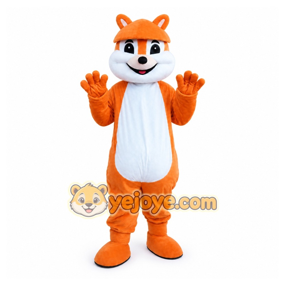 Orange Squirrel Mascot Costume Orange Squirrel Mascot Costume