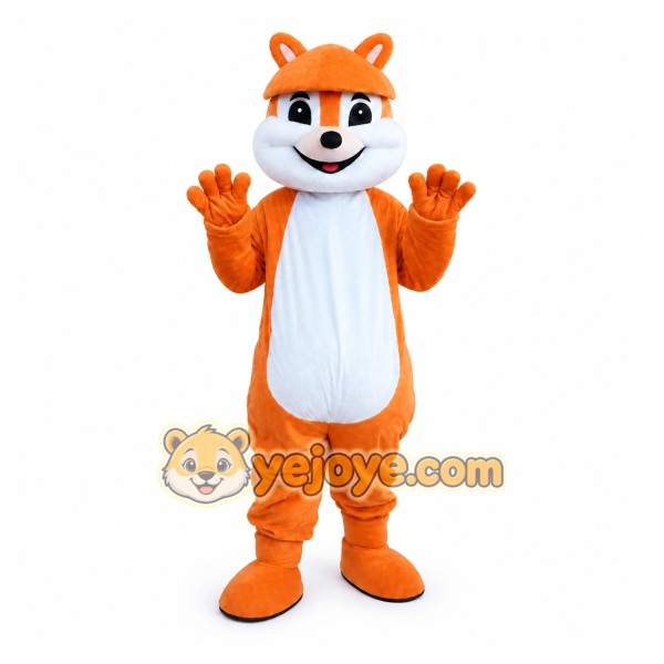 Orange Squirrel Mascot Costume