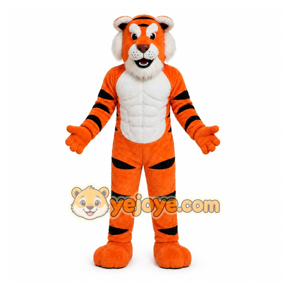 Orange Tiger Mascot Costume Orange Tiger Mascot Costume