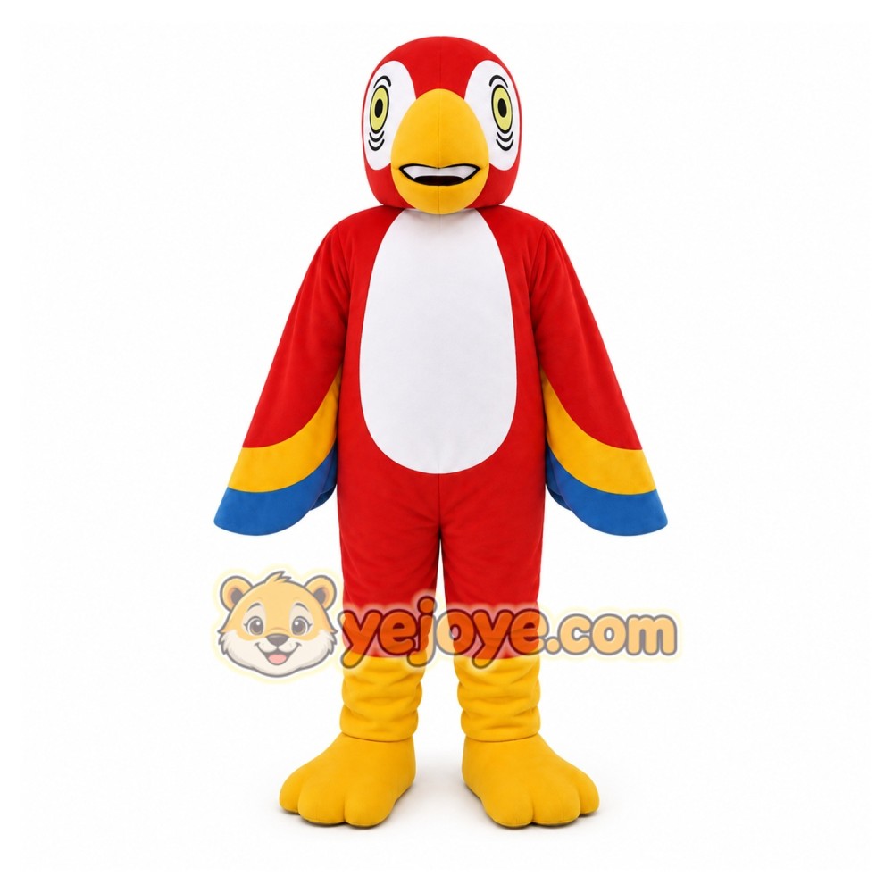 Parrot Mascot Costumes Cartoon Red Bird