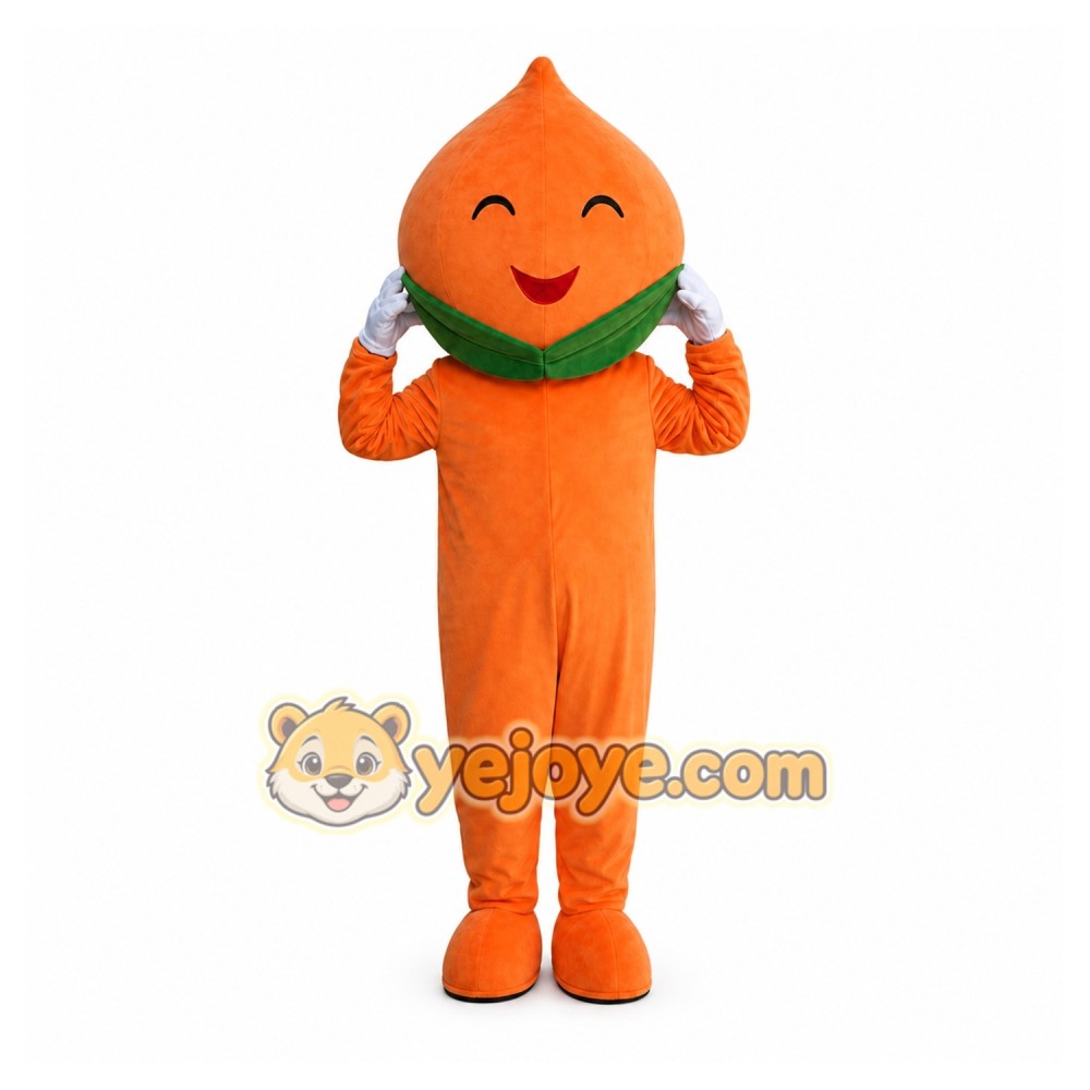 Peach Mascot Costume Peach Mascot Costume