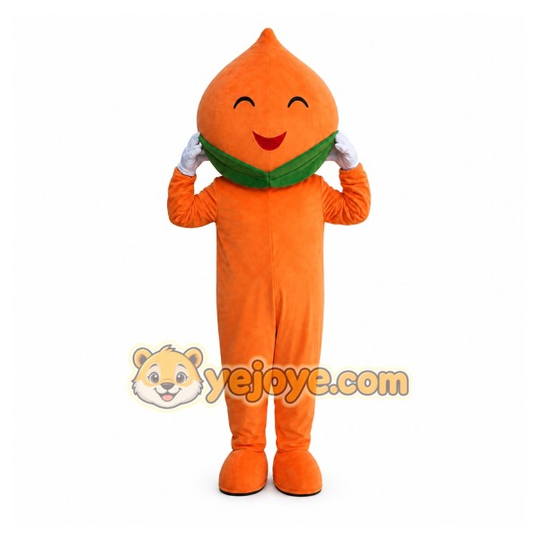 Peach Mascot Costume Peach Mascot Costume
