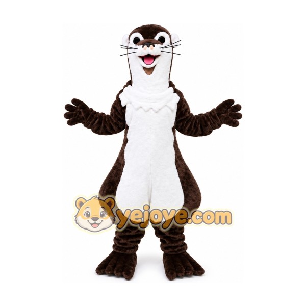 Brown Otter Mascot Costume