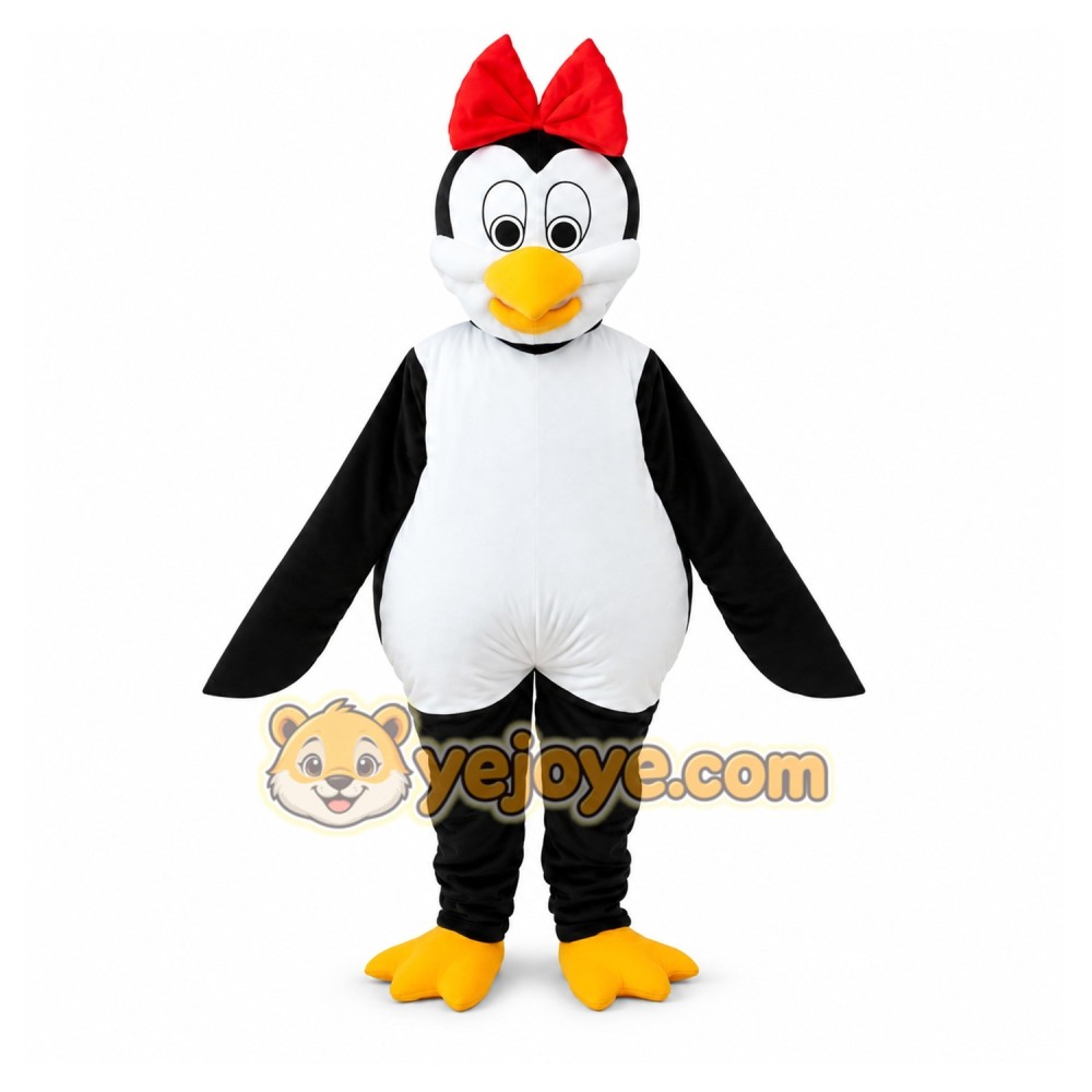 Penguin Girl Cartoon Mascot Costume Penguin Girl Cartoon Mascot Costume